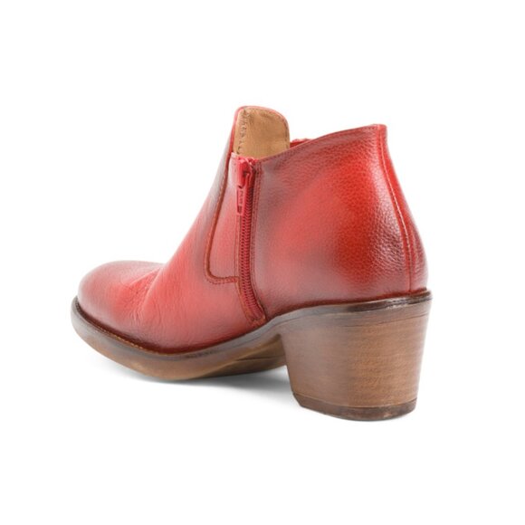 MIZ MOOZ Red Made In Spain Leather Daveena Heels - Picture 2 of 2